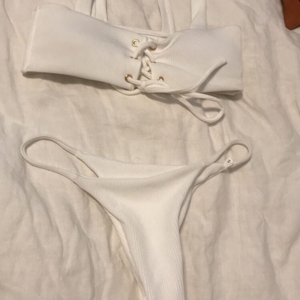 White bikini